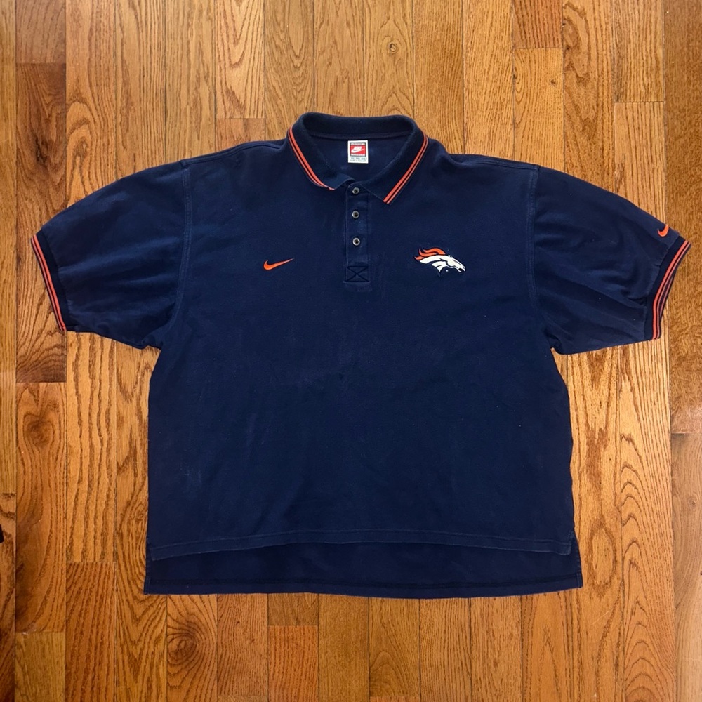 Denver Broncos Nike Pro Line Vintage Polo Shirt Size 2XL - Picture 1 of 4